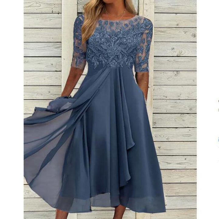 Newberlin-Mode Damen Abendkleid, ein elegantes Spitzenkleid für besondere Anlässe und festliche Abende.