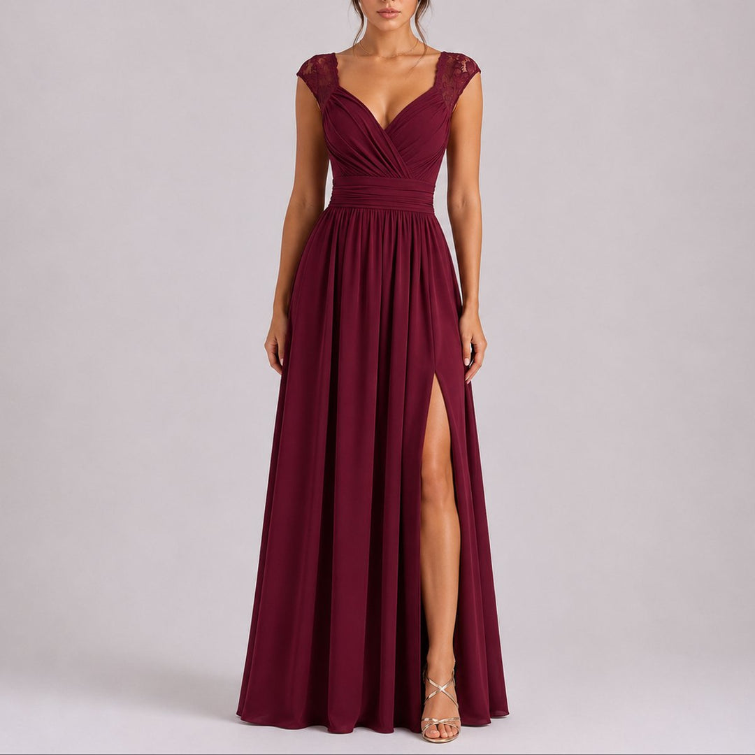 Vielseitiges Damen Maxi-Kleid, perfekt für Hochzeitsgast, Gala oder Party. Festliches und elegantes Abendkleid.