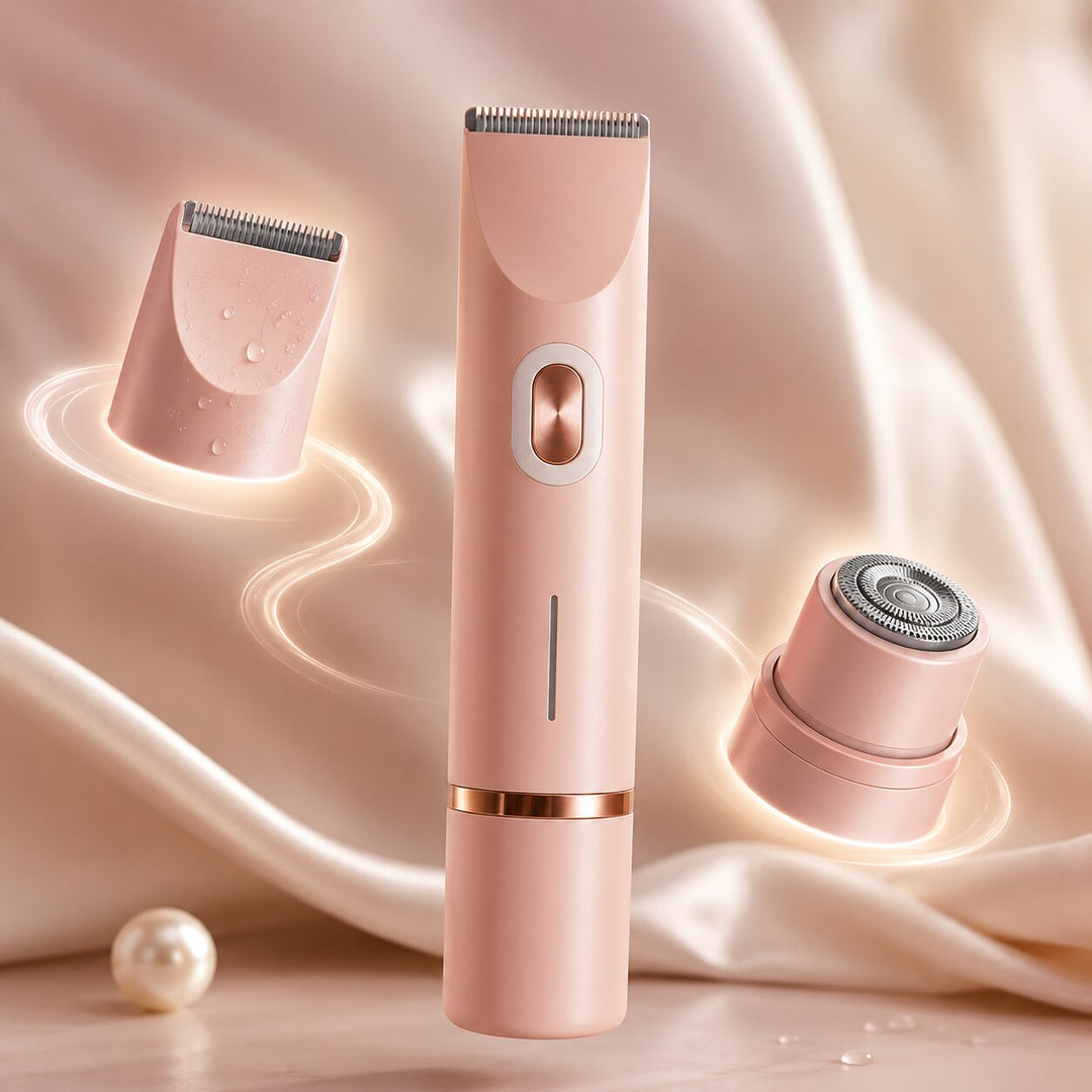 Vielseitiger elektrischer Damenrasierer für Intimbereich. Wasserdicht, USB-aufladbar für einfache, effektive Körperpflege.