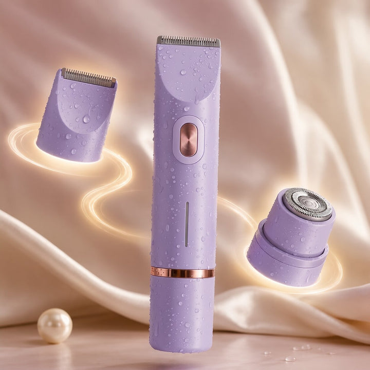Elektrischer Damen-Intimrasierer für hygienische, sanfte Haarentfernung. Präzise Klingen und wasserdicht für beste Pflege.