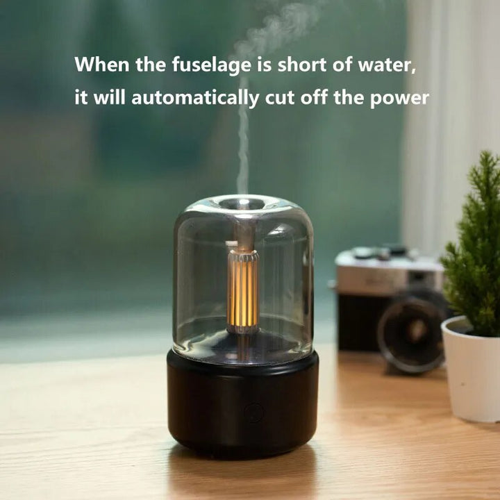 Eleganter elektrischer Diffuser & Luftbefeuchter für ätherische Öle, sorgt für Wellness & entspannte Atmosphäre.