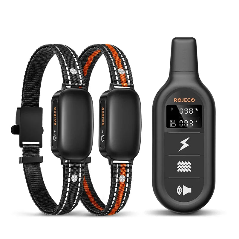 Elektrisches Hundetraining Halsband für effektive Erziehung & Bellenkontrolle. Wasserdicht & wiederaufladbar.