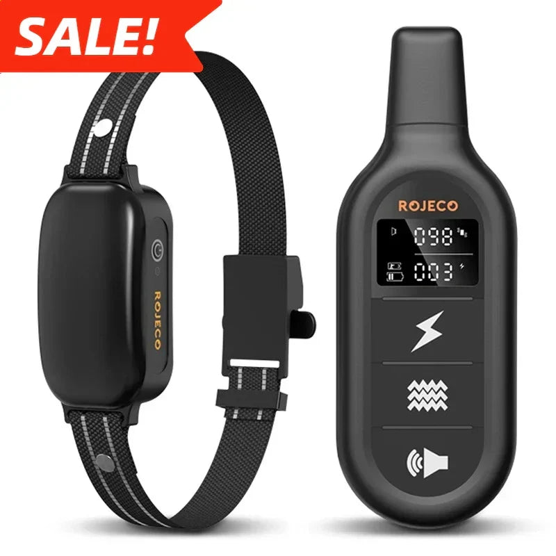 Wasserdichtes Ferntrainer Halsband für Hunde mit 1000m Reichweite. Ideal für Gehorsamkeitstraining im Outdoor.