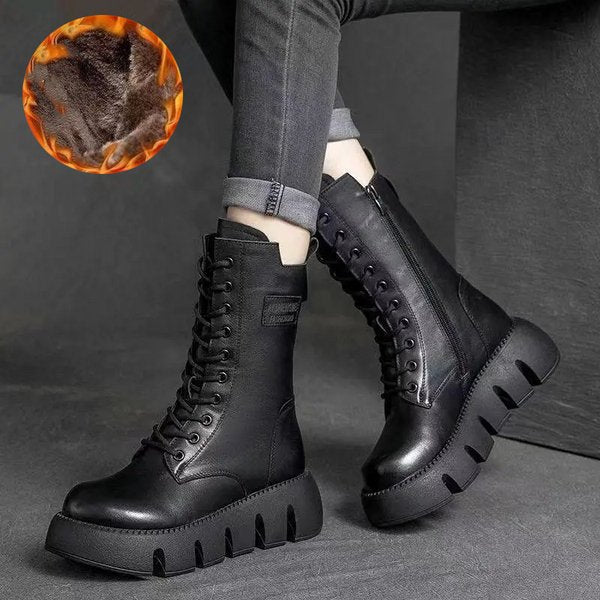 Orthopädischer Damen Komfort Stiefel mit unterstützendem Fußbett für gesunde & schmerzfreie Füße.