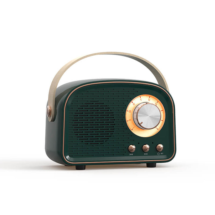 Retro Audio Erlebnis: Vintage Bluetooth Lautsprecher mit FM-Radio und kabellosem, klarem Sound.
