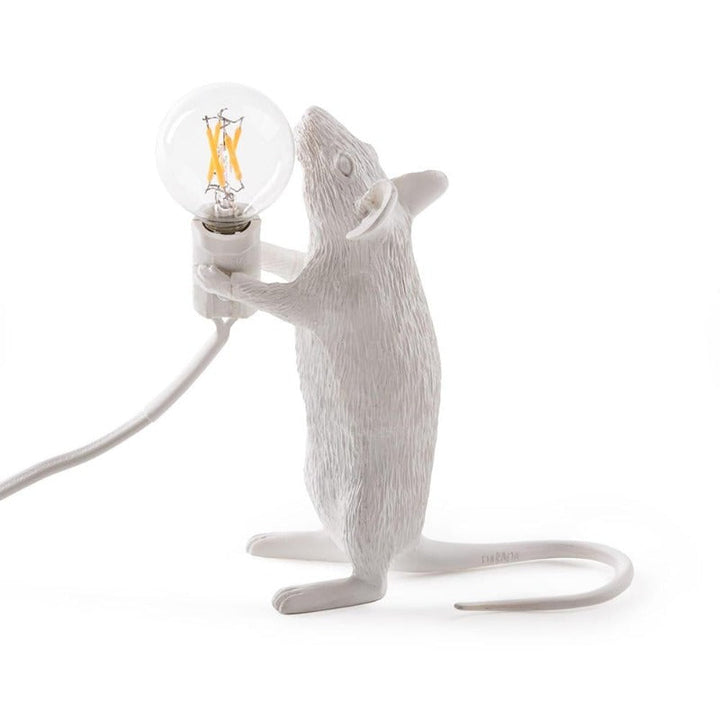 Elegante Maus Tischlampe, verspieltes Design kombiniert mit praktischem LED Stimmungslicht.