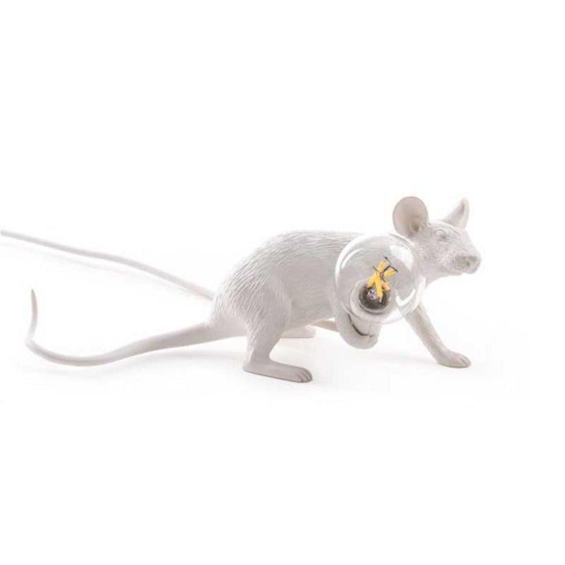 Skulpturale Maus LED Lampe, ein Kunstwerk und funktionales Stimmungslicht für jeden Raum.