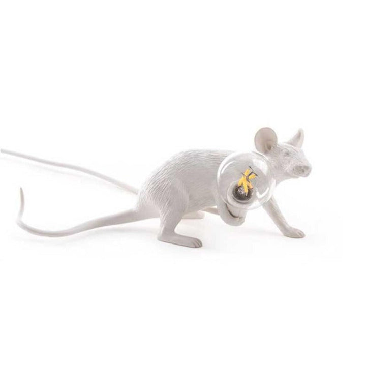 Skulpturale Maus LED Lampe, ein Kunstwerk und funktionales Stimmungslicht für jeden Raum.