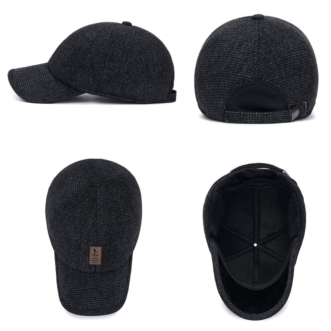 Unisex Strick-Baseballcap in Dunkelgrau, Hellgrau oder Khaki. Warm und stilvoll für Herbst & Winter. Perfekte Mütze.