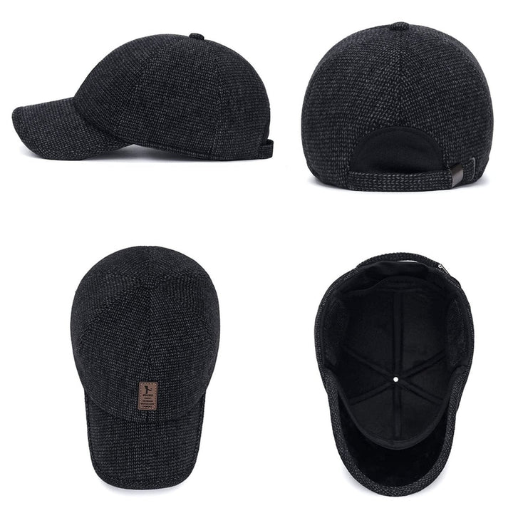 Unisex Strick-Baseballcap in Dunkelgrau, Hellgrau oder Khaki. Warm und stilvoll für Herbst & Winter. Perfekte Mütze.