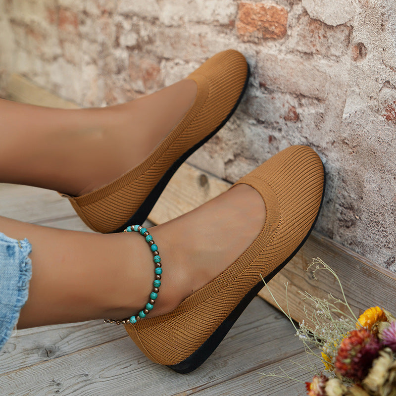 Hochwertige orthopädische Damen-Ballerinas Mia mit flexibler Sohle für natürlichen Gehkomfort.