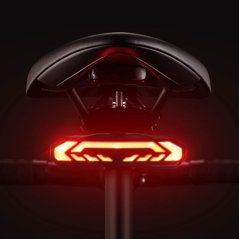 Intelligentes Fahrrad Smart Rücklicht mit lautem Diebstahlalarm und Bewegungserkennung für umfassenden Schutz.