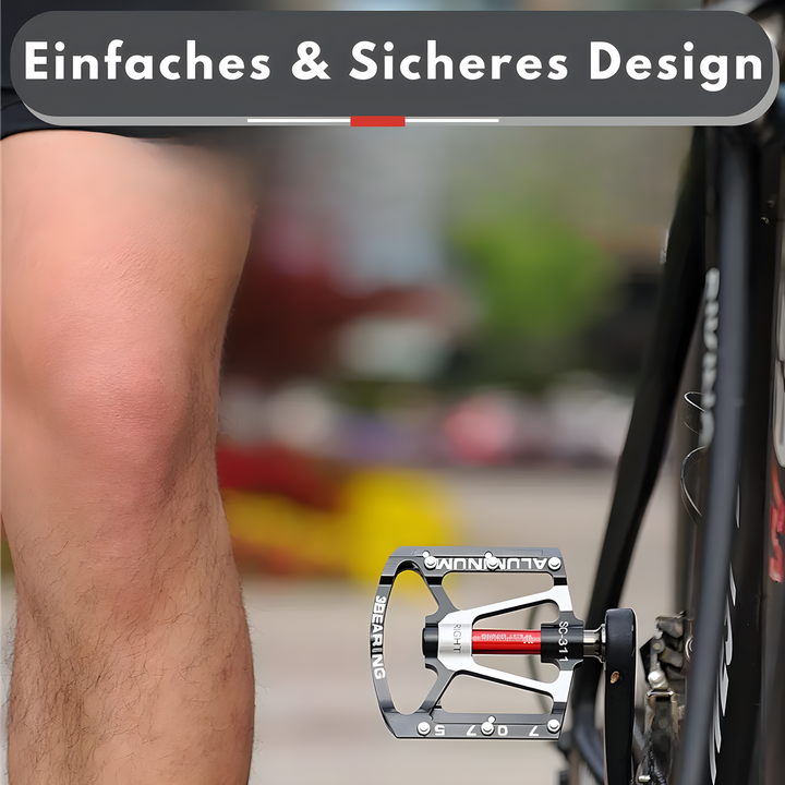 Leichte Aluminium Rennradpedale, anti-rutsch, bieten effiziente Kraftübertragung und Komfort auf langen Touren.