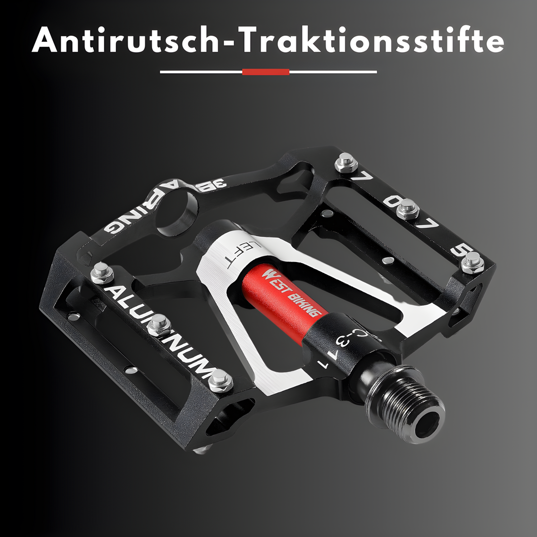 Innovatives Anti-Rutsch-Design der Fahrradpedale für sicheren Grip und verbesserte Kontrolle beim Fahren.