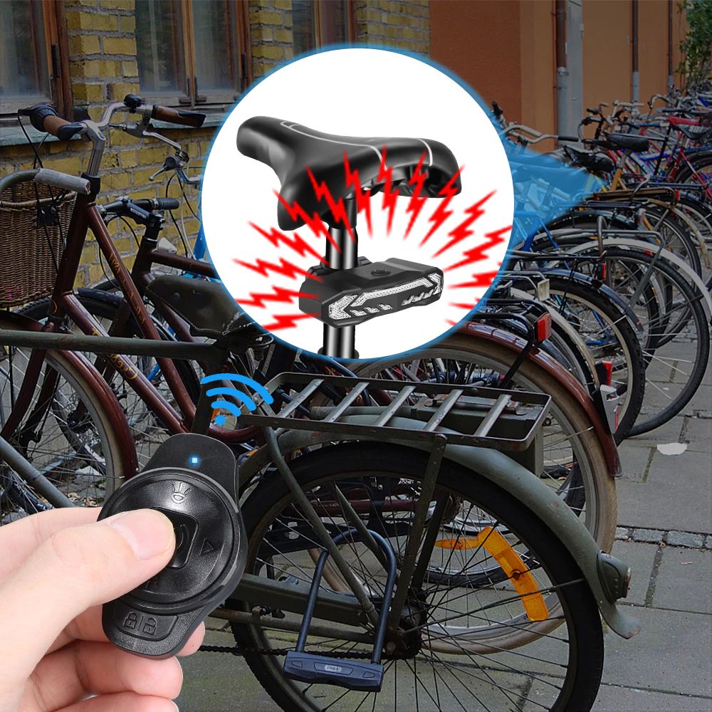 Zuverlässiger Fahrrad Diebstahlschutz: Smart Rücklicht mit integriertem, lauten Alarm gegen Fahrraddiebstahl.