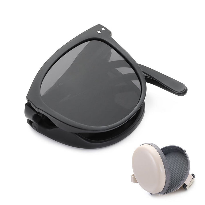 Unisex faltbare Retro-Sonnenbrille mit UV400-Schutz, ideal für Reisen und Sommer.