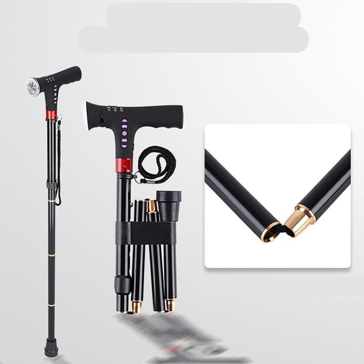 LED-Trekkingstöcke für Nordic Walking & Outdoor-Aktivitäten. Verstellbare Aluminium-Stöcke mit Licht.