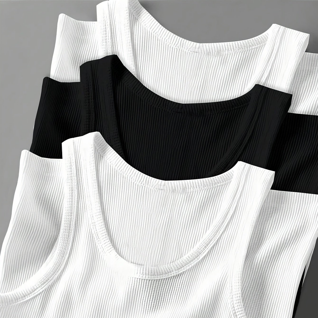 Outdoor: Herren Ripp-Tanktop Set, atmungsaktive Sportbekleidung für Sommeraktivitäten & Freizeit.