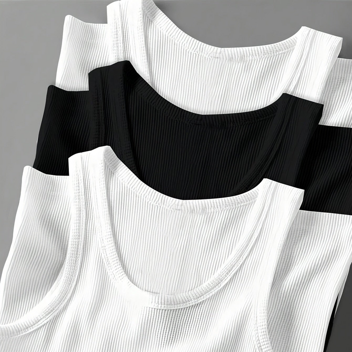 Outdoor: Herren Ripp-Tanktop Set, atmungsaktive Sportbekleidung für Sommeraktivitäten & Freizeit.