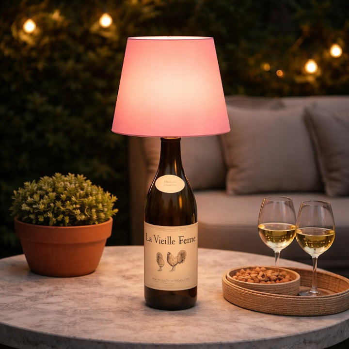 Vielseitiges Akku Flaschenlicht, kabellose LED Dekoration für jeden Tisch.
