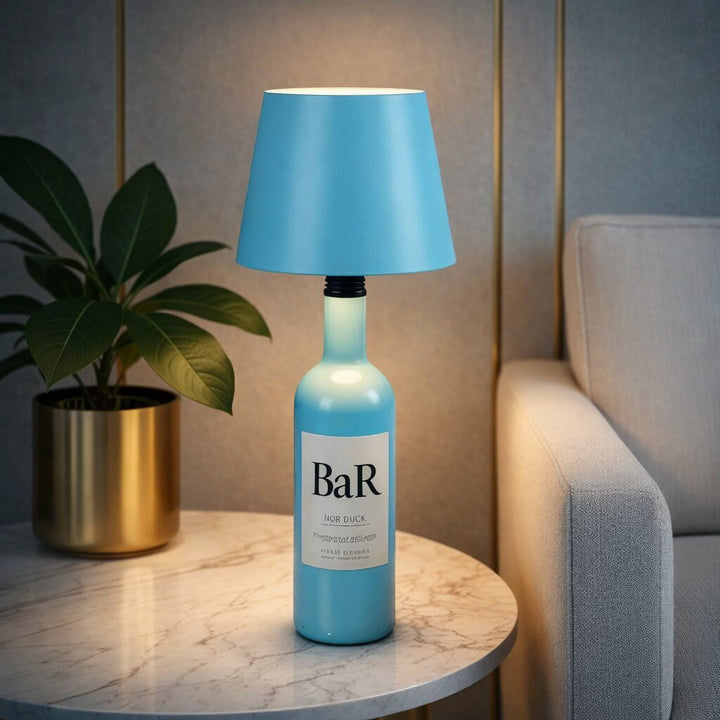 Akku Flaschenlicht, kabellose LED Lampe für Ambientebeleuchtung, einfach aufladbar.