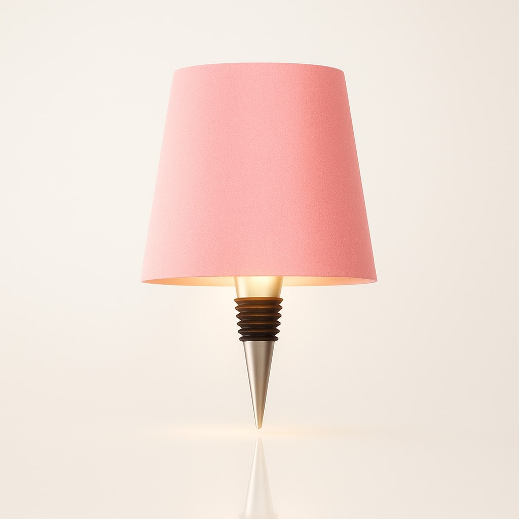 Elegantes LED Flaschenlicht mit Akku, wiederaufladbar, schafft behagliches Licht.