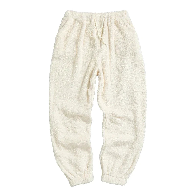 Unisex Cara Plüsch-Haushose in Grau, weich und bequem für gemütliche Stunden zu Hause.