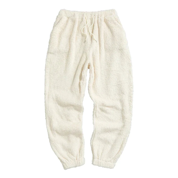 Unisex Cara Plüsch-Haushose in Grau, weich und bequem für gemütliche Stunden zu Hause.
