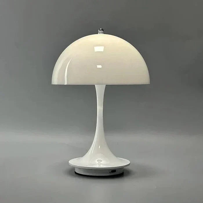 Vielseitige BloomGlow Blütenlampe, dimmbar, kabellos, tragbar, ideal als Dekolampe oder Nachttischlicht.