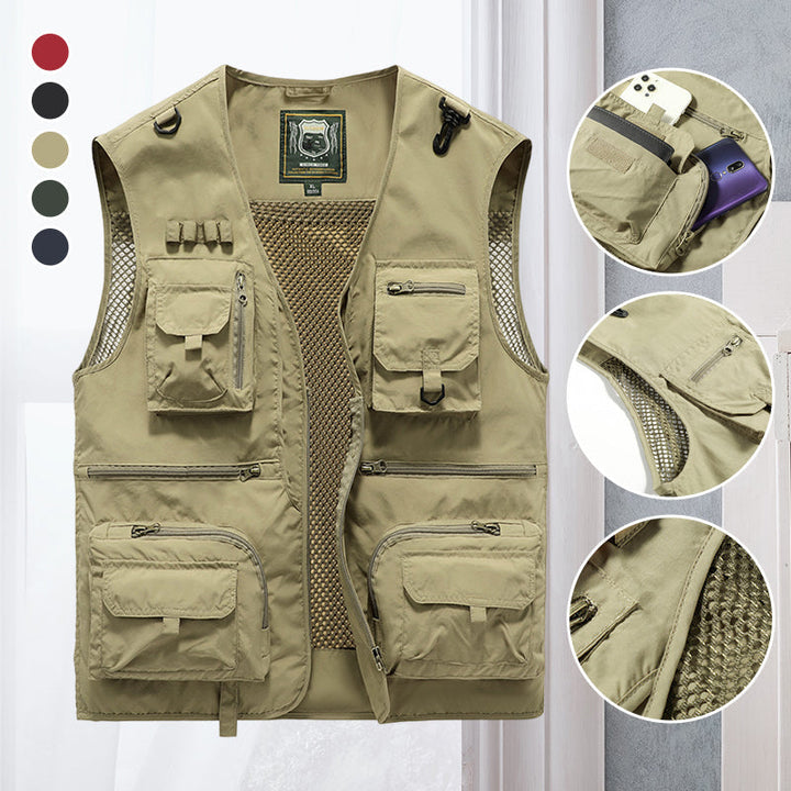 Viktor Funktionsweste für Herren, leicht & atmungsaktiv, mit praktischen Taschen für Outdoor-Abenteuer.
