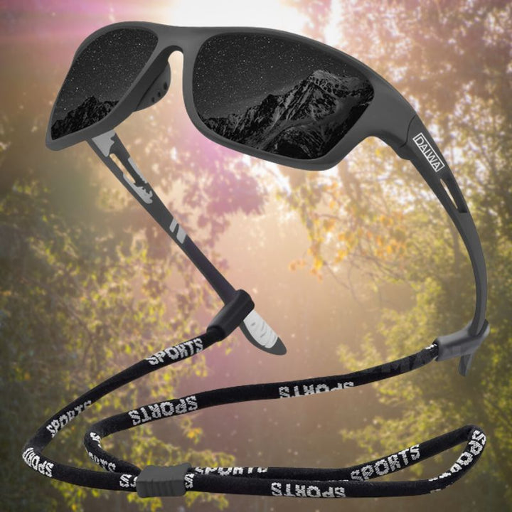 Komfortable Outdoor-Sonnenbrille für Damen und Herren mit polarisierten Gläsern und vollem UV-Schutz.