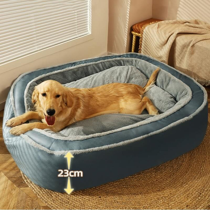 Weiches Hundebett mit abnehmbarem Bezug, perfekt für entspannte Stunden und gesunden Schlaf Ihres Hundes.