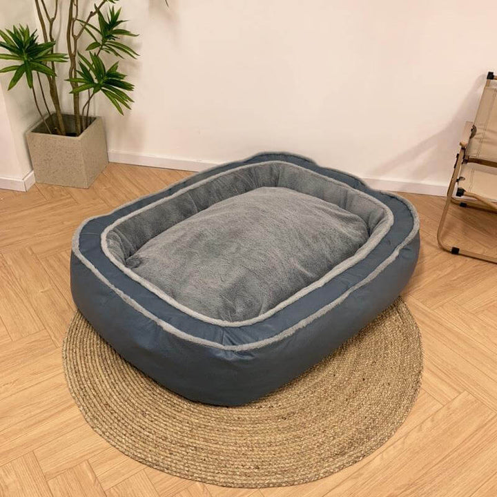 Stylisches Hundebett, komfortabel & waschbar. Ein gemütliches Haustierbett für alle Rassen, fördert Tiefschlaf.