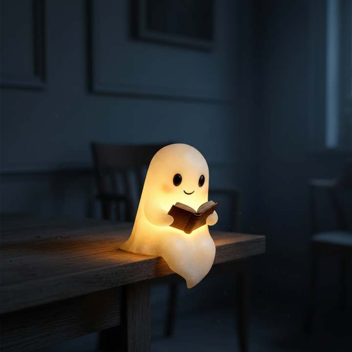 Dekorative Geister-Nachtlampe für Kinderzimmer. Schafft ein sanftes, warmes Stimmungslicht beim Einschlafen.