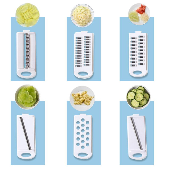 Innovativer Küchenhelfer: Zerkleinerer, Hobel & Schneideset für Gemüse und Obst; macht das Kochen einfacher.