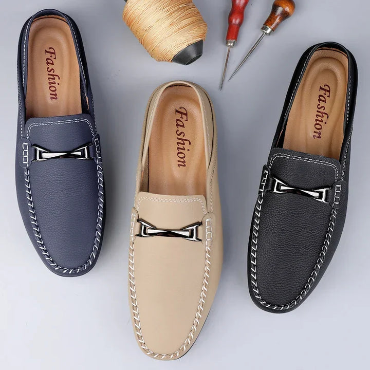Herren Loafer, schwarze Business- & Freizeitschuhe. Elegant mit Metallic-Bit und hohem Komfort für jeden Anlass.
