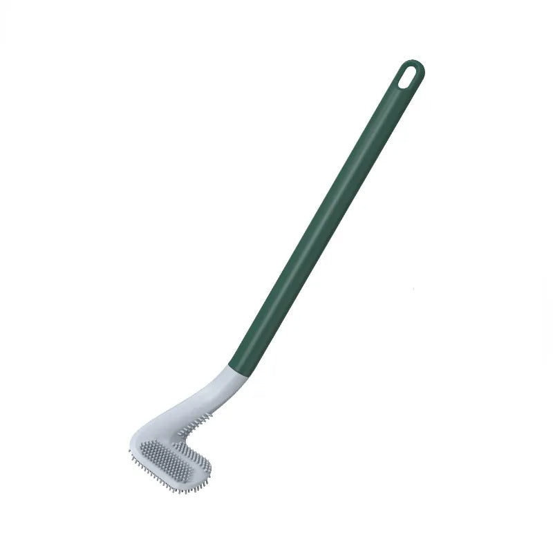 Ergonomische Badreinigungsbürste mit festem Halter für eine hygienische und einfache Anwendung.