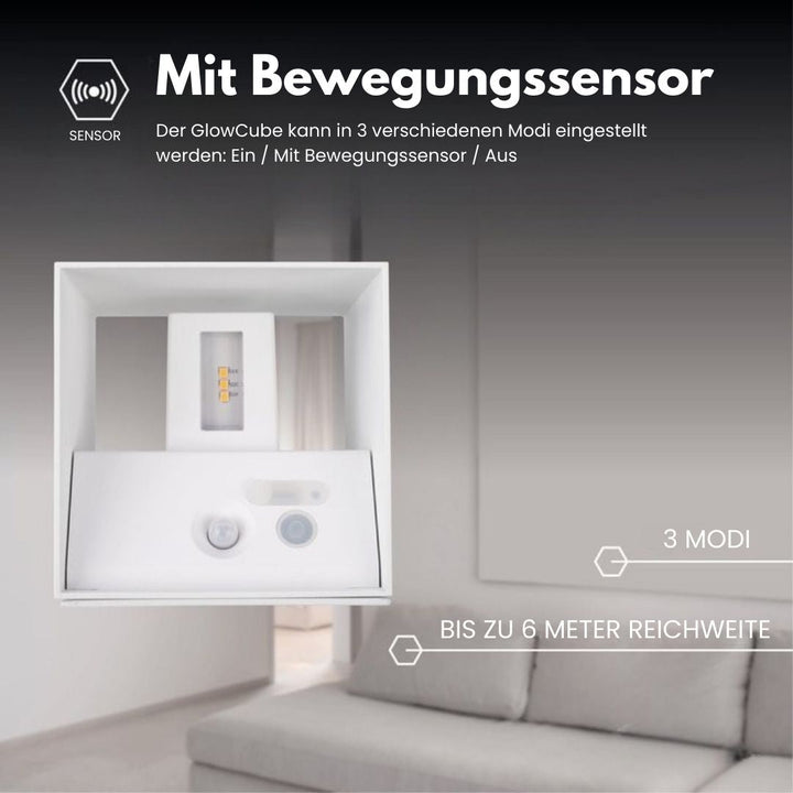 Minimalistische, dimmbare kabellose LED Wandleuchte, smarte Beleuchtung für modernes Zuhause.