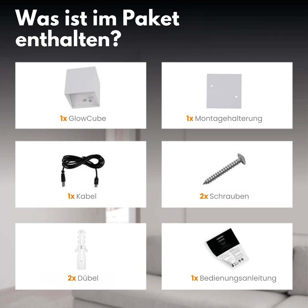 Moderne kabellose LED Wandleuchte, mit Bewegungssensor, Sicherheit & Komfort für Haus & Garten.