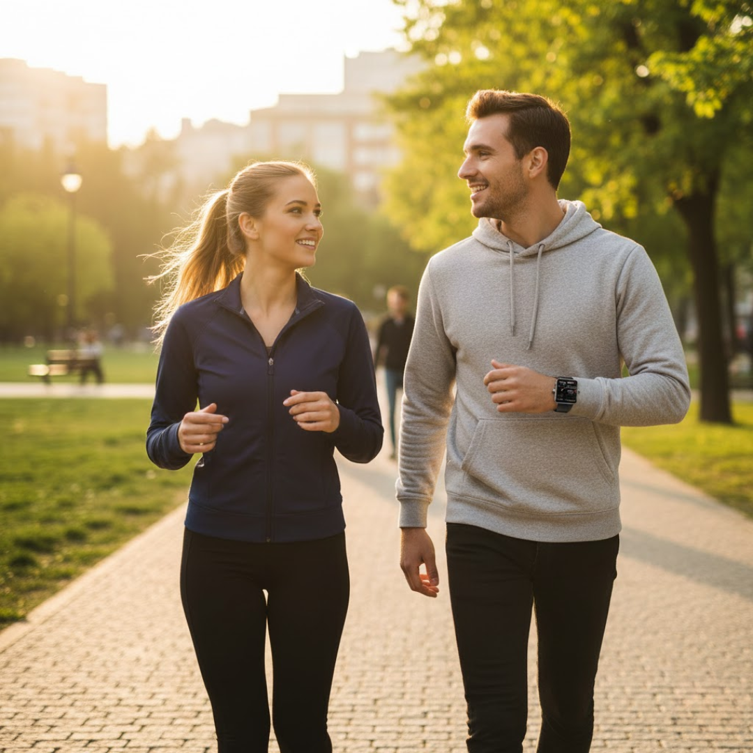 Smartwatch für iOS/Android mit Herzfrequenz- & Aktivitätstracker, Schlafmonitor & Farb-Display.