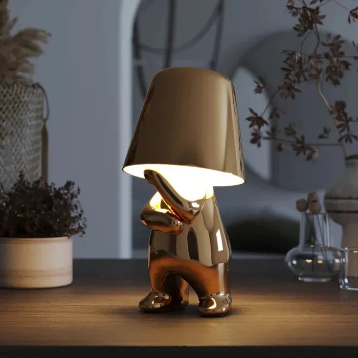 Stilvolle LED-Lampe, dimmbar, für gemütliche Abende, kabellos & aufladbar.