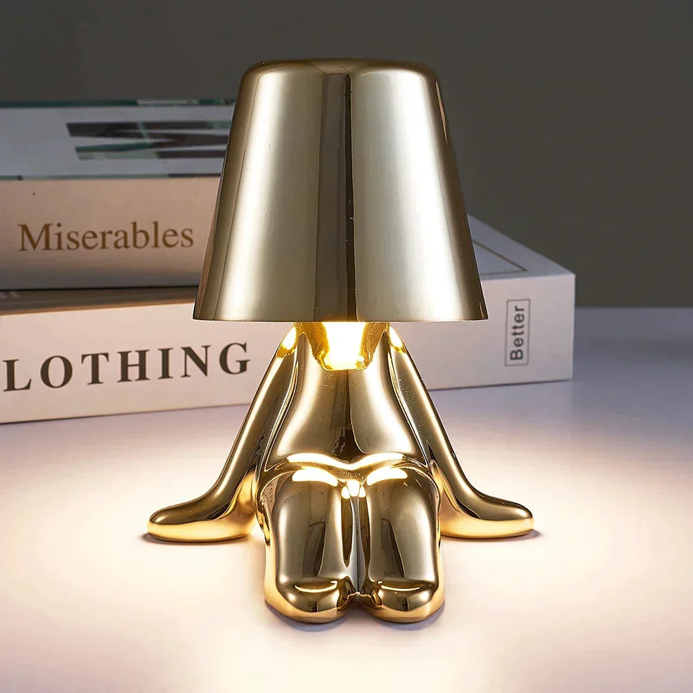 Moderne dekorative LED-Lampe, dimmbar, kabellos, schafft angenehmes Stimmungslicht.