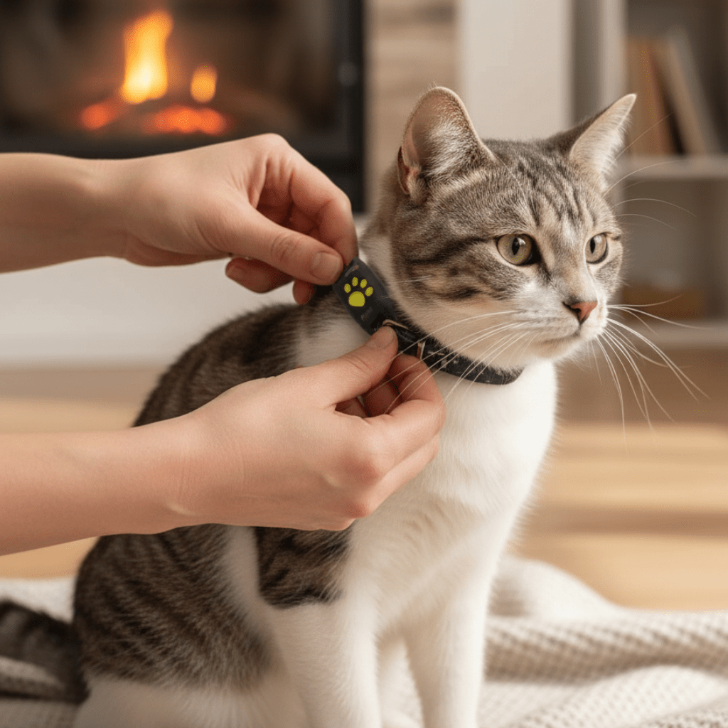 App-gesteuerter GPS-Tracker für Haustiere, Hunde & Katzen, wiederaufladbar.