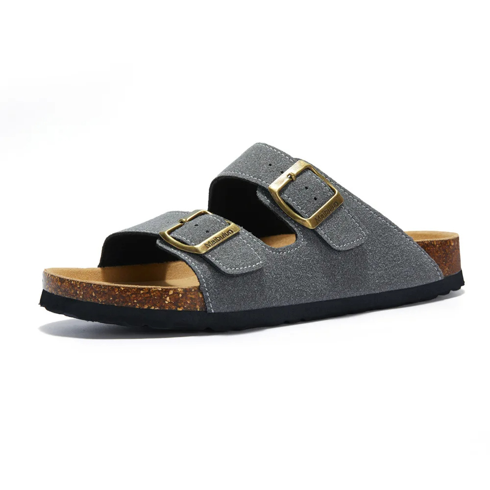 Orthopädische Unisex-Sandalen mit flexibler Sohle & atmungsaktivem Kork-Fußbett, perfekt für warme Tage.