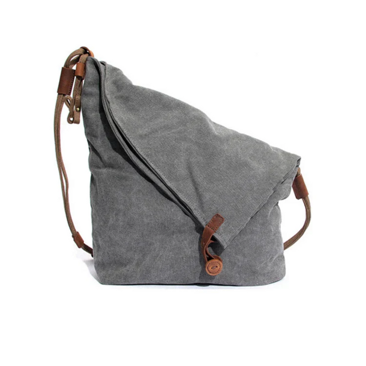 Praktische SoftEase Unisex Schultertasche in Grau, stilvolles Accessoire für Alltag & Freizeit.