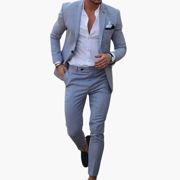 Businessanzug Herren Slim Fit: Leichter Stoff für den Sommer, modern & vielseitig.