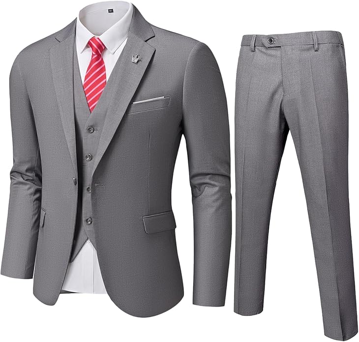Eleganter Business-Anzug für Herren. Zweiteiliger Klassiker für Meetings, Präsentationen und Feste.