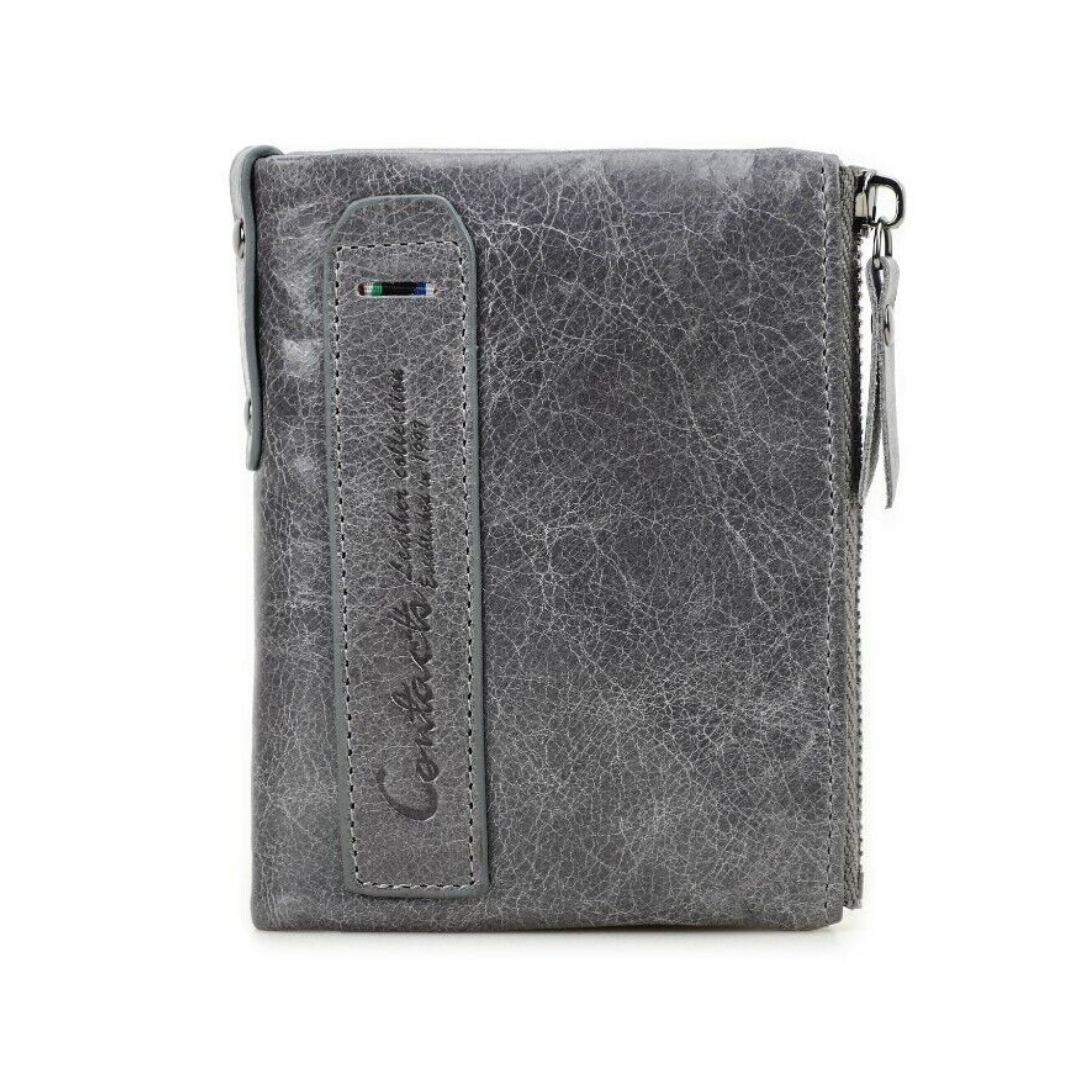 Hochwertige Unisex Geldbörse mit Doppelreißverschluss, stilvolles Accessoire für jeden Anlass.
