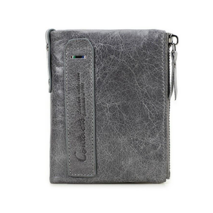 Hochwertige Unisex Geldbörse mit Doppelreißverschluss, stilvolles Accessoire für jeden Anlass.