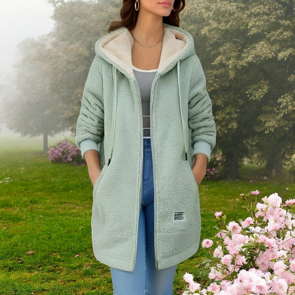 Gemütlicher Damen Winterparka mit Kapuze, dick gefüttert & winddicht, warm & komfortabel für kalte Wintertage.